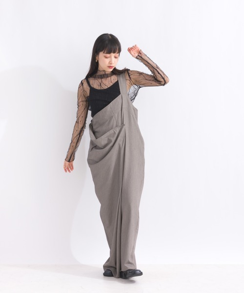 terrace(テラス)の「刺繍チュールトップ(Tシャツ/カットソー・レディース・アイボリー/ブラック系その他2/オフホワイト/ブラック系その他・MEDIUM)」の17枚目の写真