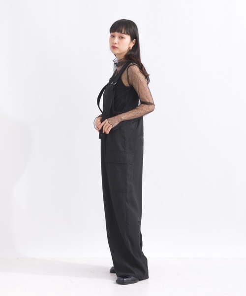 terrace(テラス)の「刺繍チュールトップ(Tシャツ/カットソー・レディース・アイボリー/ブラック系その他2/オフホワイト/ブラック系その他・MEDIUM)」の20枚目の写真