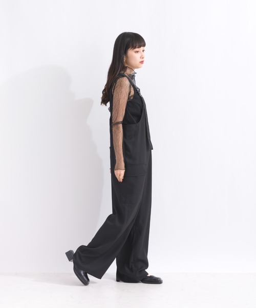 terrace(テラス)の「刺繍チュールトップ(Tシャツ/カットソー・レディース・アイボリー/ブラック系その他2/オフホワイト/ブラック系その他・MEDIUM)」の22枚目の写真