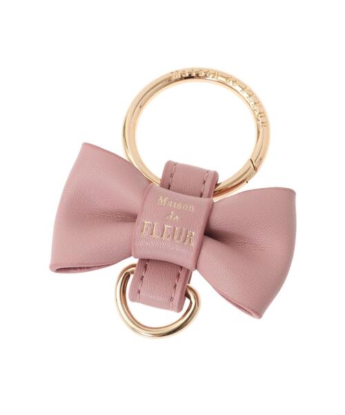 Maison de FLEUR(メゾンドフルール)の「リボンキーリング(キーホルダー・レディース・ピンク系その他2/ピンク系その他3/ボルドー/アイボリー/ブルー系その他7・FREE)」の12枚目の写真