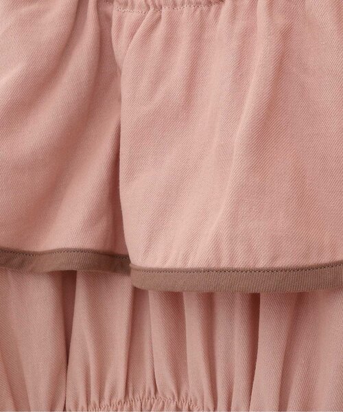 p.premier（ピードットプルミエ）の「イロチ買いしたい衿フリルのワンピース（ワンピース・キッズ・チャコール/イエロー/ブラウン/グリーン/ピンク/レッド・80/90/100/110/120/130/140）」の10枚目の写真