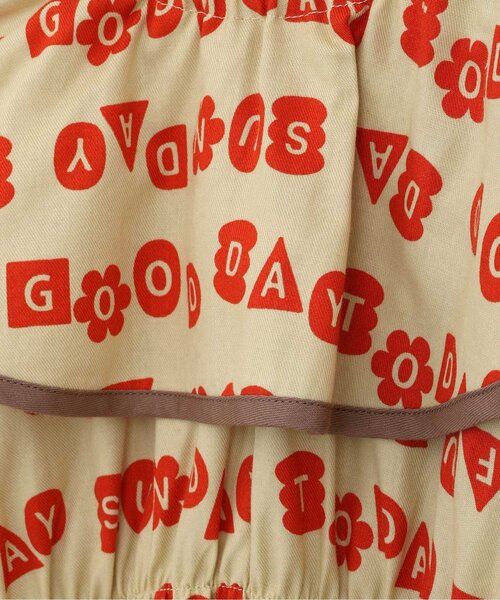 p.premier（ピードットプルミエ）の「イロチ買いしたい衿フリルのワンピース（ワンピース・キッズ・チャコール/イエロー/ブラウン/グリーン/ピンク/レッド・80/90/100/110/120/130/140）」の12枚目の写真