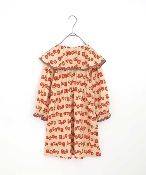 p.premier（ピードットプルミエ）の「イロチ買いしたい衿フリルのワンピース（ワンピース・キッズ・チャコール/イエロー/ブラウン/グリーン/ピンク/レッド・80/90/100/110/120/130/140）」の16枚目の写真