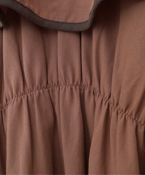 p.premier（ピードットプルミエ）の「イロチ買いしたい衿フリルのワンピース（ワンピース・キッズ・チャコール/イエロー/ブラウン/グリーン/ピンク/レッド・80/90/100/110/120/130/140）」の19枚目の写真