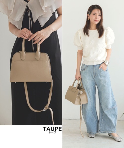 DONOBAN（ドノバン）の「ショルダー付きサイドベルトトートバッグ（トートバッグ・レディース・ブラック/ベージュ系その他・ONESIZE）」の16枚目の写真