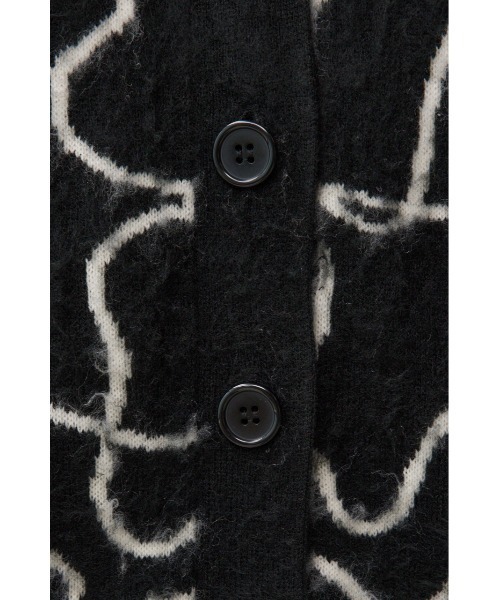 AZUL by moussy(アズールバイマウジー)の「ライン柄ニットカーディガン(カーディガン/ボレロ・レディース・ブラック系その他/グリーン系その他/グレー系その他・FREE)」の15枚目の写真