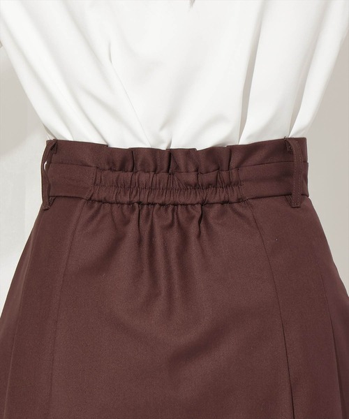 WILLSELECTION（ウィルセレクション）の「ダブルウエストプリーツスカショーパン（スカート・レディース・グレー/ブラック/ダークブラウン・FREE）」の8枚目の写真