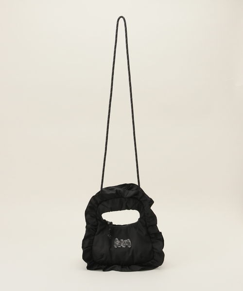 Oriens JOURNAL STANDARD(オリエンス ジャーナルスタンダード)の「【P.A.M/パム】 MINI TAROT BAG - FRILLS:バッグ(ハンドバッグ・レディース・ブラック・FREE)」の2枚目の写真