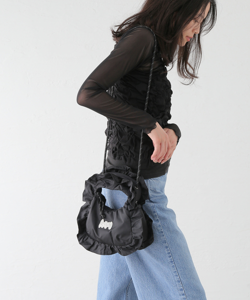 Oriens JOURNAL STANDARD(オリエンス ジャーナルスタンダード)の「【P.A.M/パム】 MINI TAROT BAG - FRILLS:バッグ(ハンドバッグ・レディース・ブラック・FREE)」の20枚目の写真