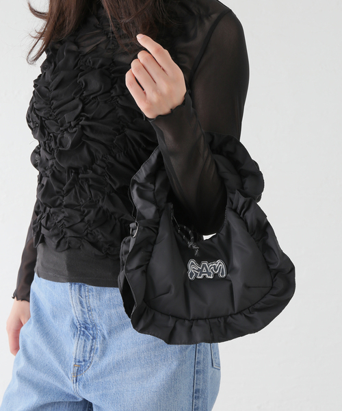 Oriens JOURNAL STANDARD(オリエンス ジャーナルスタンダード)の「【P.A.M/パム】 MINI TAROT BAG - FRILLS:バッグ(ハンドバッグ・レディース・ブラック・FREE)」の21枚目の写真