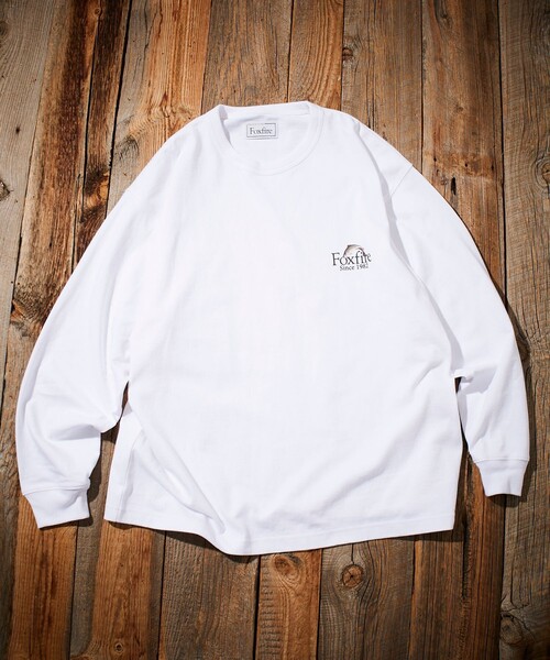 Foxfire（フォックスファイヤー）の「Foxfire/フォックスファイヤー 別注 Foxfire プリントクルーネック ロングスリーブTシャツ/カタログトラウト/バックプリント/リラックスフィット/10.5オンス（Tシャツ/カットソー・メンズ・ホワイト/チャコール/アッシュグレー・LARGE/MEDIUM）」の20枚目の写真