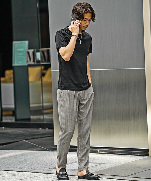 SOMEDIFF（サムディフ）の「テーパードスラックス メンズ セットアップ対応 春服（スラックス・メンズ・ベージュ/ネイビー/グレー・M/XL/L）」の6枚目の写真