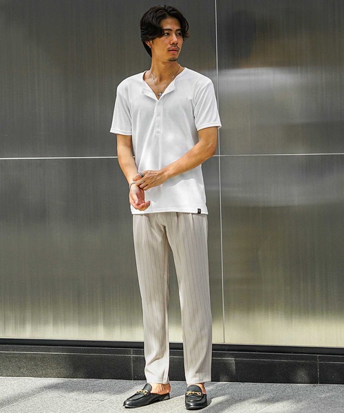 SOMEDIFF（サムディフ）の「テーパードスラックス メンズ セットアップ対応 春服（スラックス・メンズ・ベージュ/ネイビー/グレー・M/XL/L）」の12枚目の写真