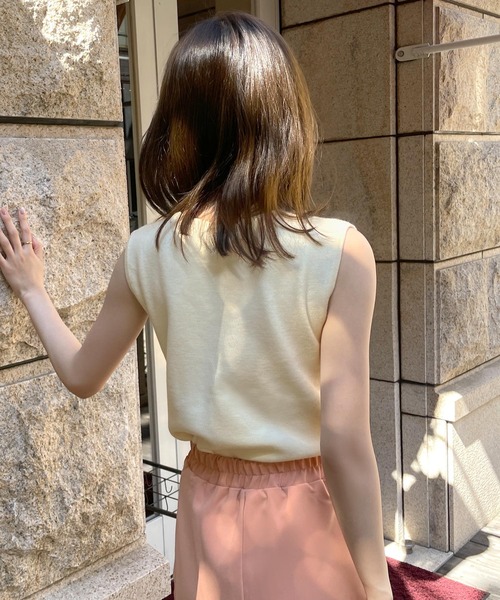 ビューティフルピープル beautiful people Vネックニットセーター 1925210003 ブラウンネップ サイズ：36 NATURAL BEAUTY BASIC ニット セーター 「Oggi掲載」ディープV