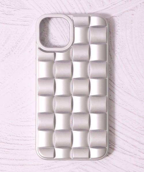 ホワイト 編み込みデザイン iPhoneケース ホワイト 編み込みデザイン iPhoneケース