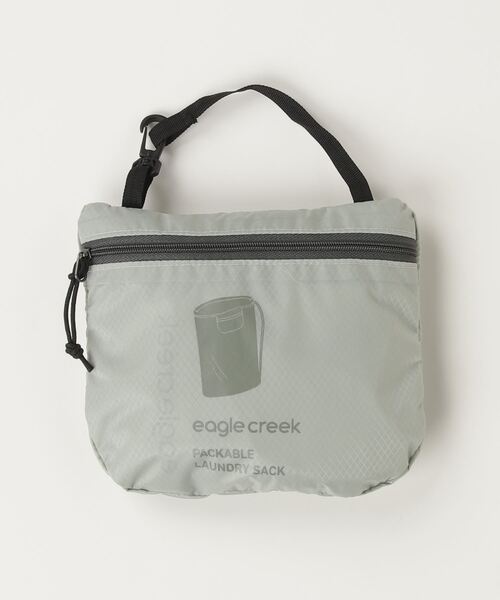 EagleCreek(イーグルクリーク)の「EagleCreek/Packable Laundry Sack/パッカブル ドローストリング(エコバッグ/サブバッグ・メンズ・グレー/ブラック・FREE)」の7枚目の写真