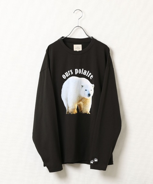 ZIP FIVE(ジップファイブ)の「【ZIP FIVE】 天竺 ホワイト アニマル プリント 刺繍 ロングスリーブ Tシャツ / 猫 / 長袖 / ロンT(Tシャツ/カットソー・レディース・グレー系2/グレー系3/グレー系/チャコール/グレー系1・MEDIUM/LARGE/X-LARGE)」の17枚目の写真