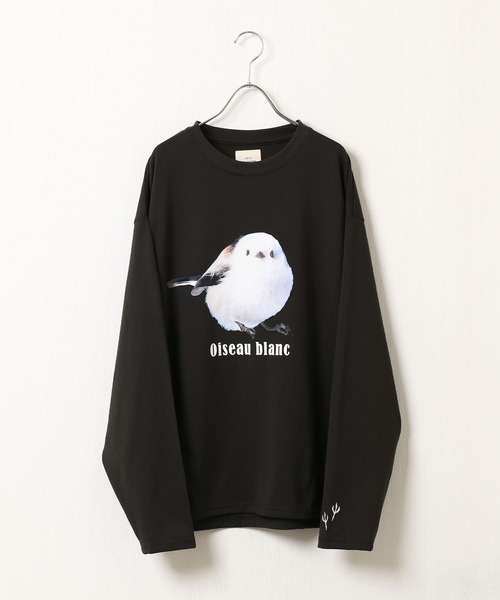 ZIP FIVE(ジップファイブ)の「【ZIP FIVE】 天竺 ホワイト アニマル プリント 刺繍 ロングスリーブ Tシャツ / 猫 / 長袖 / ロンT(Tシャツ/カットソー・レディース・グレー系2/グレー系3/グレー系/チャコール/グレー系1・MEDIUM/LARGE/X-LARGE)」の18枚目の写真