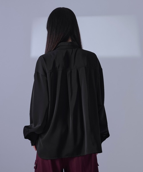 Ellno Loset（エルノロゼット）の「レースアップスキッパーシャツ/LS（シャツ/ブラウス・メンズ・ブラック/オフホワイト/ボルドー/ブルー系その他・LARGE/MEDIUM/SMALL）」の21枚目の写真