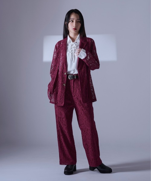 Ellno Loset（エルノロゼット）の「レースアップスキッパーシャツ/LS（シャツ/ブラウス・メンズ・ブラック/オフホワイト/ボルドー/ブルー系その他・LARGE/MEDIUM/SMALL）」の14枚目の写真