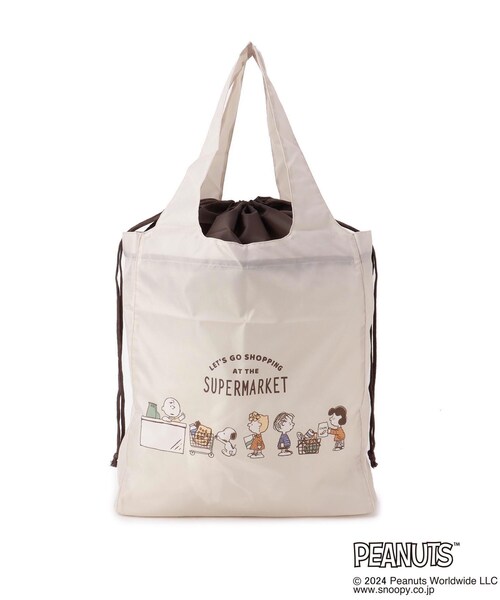 wwwi0011ページ スヌーピー ワイド底板付きエコバッグ (COOKIE!)