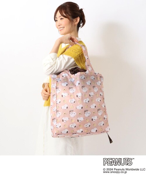 wwwi0011ページ スヌーピー ワイド底板付きエコバッグ (FAVORITE PLACE)