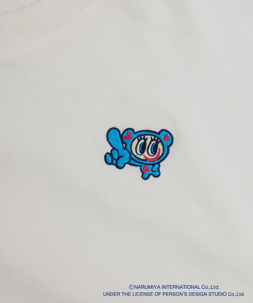 natural couture（ナチュラルクチュール）の「ANGEL BLUE×natural couture クロップド刺繍プルオーバー（Tシャツ/カットソー・レディース・サックスブルー/オフホワイト/グレー・FREE）」の13枚目の写真