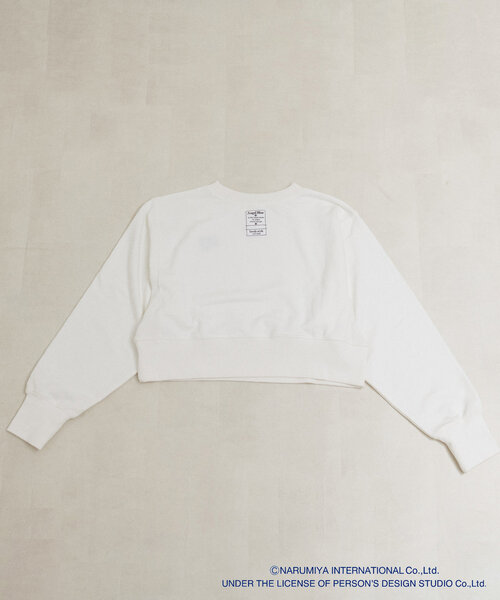 natural couture（ナチュラルクチュール）の「ANGEL BLUE×natural couture クロップド刺繍プルオーバー（Tシャツ/カットソー・レディース・サックスブルー/オフホワイト/グレー・FREE）」の14枚目の写真