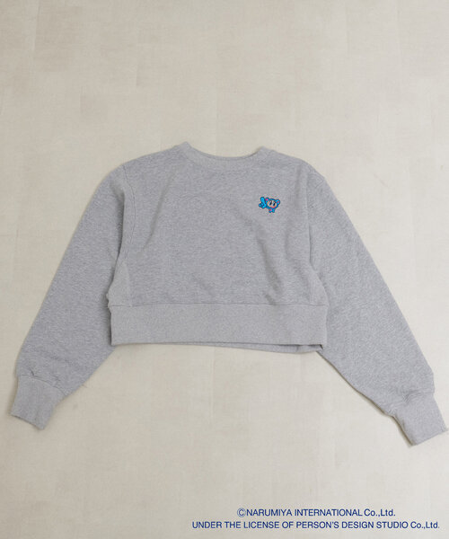 natural couture（ナチュラルクチュール）の「ANGEL BLUE×natural couture クロップド刺繍プルオーバー（Tシャツ/カットソー・レディース・サックスブルー/オフホワイト/グレー・FREE）」の21枚目の写真