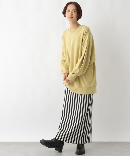 LEPSIM(レプシィム)の「袖タックチュニックワンピース 152931(チュニック・レディース・チャコールグレー/ブラック/イエロー/オフホワイト・FREE)」の22枚目の写真