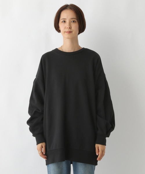LEPSIM(レプシィム)の「袖タックチュニックワンピース 152931(チュニック・レディース・チャコールグレー/ブラック/イエロー/オフホワイト・FREE)」の21枚目の写真