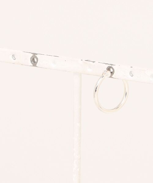 Pledge（プレッジ）の「【Pledge】Silver 925 Hoop Earrings Mini(ソロ)（ピアス（片耳用）・メンズ・シルバー・FREE）」の4枚目の写真