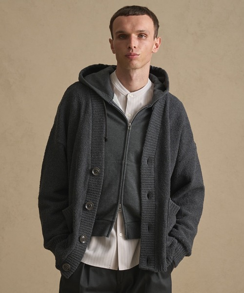 PUBLIC TOKYO ループパイルビッグカーデ　DARK GREY サイズ1 PUBLIC TOKYO ループパイルビッグカーデ DARK GREY サイズ1