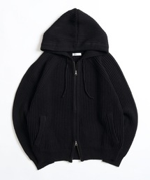 Adoon plain | 【NEW COLOR】　DOUBLE ZIP KNIT HOODIE / ダブルジップニットフーディ(パーカー)