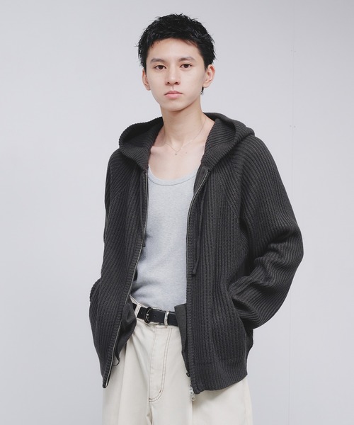 Adoon plain（アドーンプレーン）の「【NEW COLOR】 DOUBLE ZIP KNIT