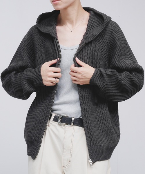 Adoon plain（アドーンプレーン）の「【NEW COLOR】 DOUBLE ZIP KNIT