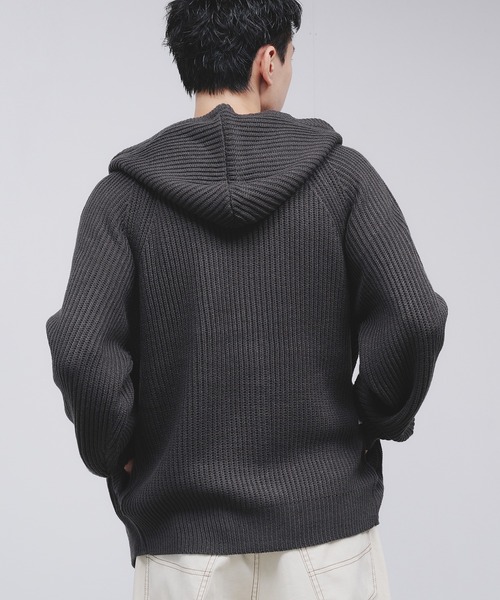 Adoon plain（アドーンプレーン）の「【NEW COLOR】 DOUBLE ZIP KNIT