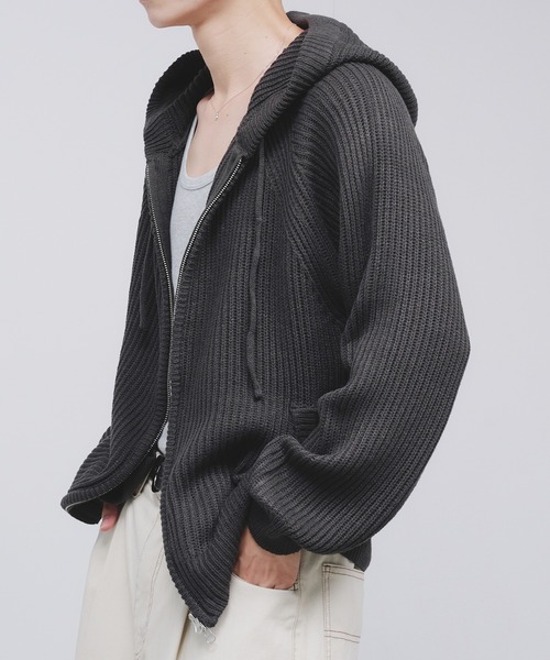 Adoon plain（アドーンプレーン）の「【NEW COLOR】 DOUBLE ZIP KNIT