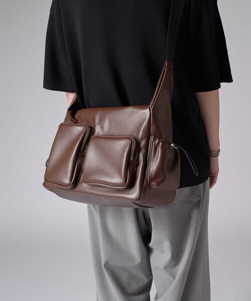 SINSS ショルダーバッグ Synthetic leather mini shoulder bag