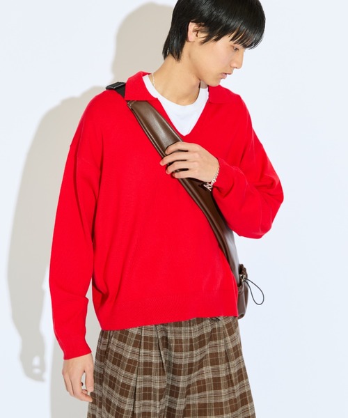 Lui's（ルイス）の「【Neucon/ニューコン】 スクエアマルチポケットシンセティックレザーショルダーバッグ（ショルダーバッグ・メンズ・ブラウン/ブラック・FREE）」の8枚目の写真