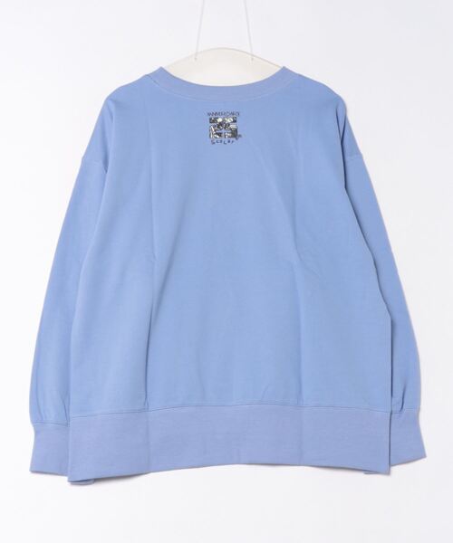 ScoLar(スカラー)の「143709:25周年記念 懐かしのキノコメルヘン柄プルオーバー(Tシャツ/カットソー・レディース・オフホワイト/ブラック/パープル・M)」の22枚目の写真