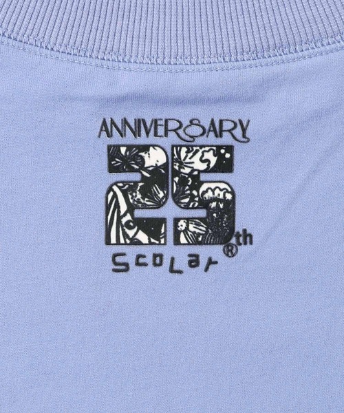 ScoLar(スカラー)の「143709:25周年記念 懐かしのキノコメルヘン柄プルオーバー(Tシャツ/カットソー・レディース・オフホワイト/ブラック/パープル・M)」の19枚目の写真