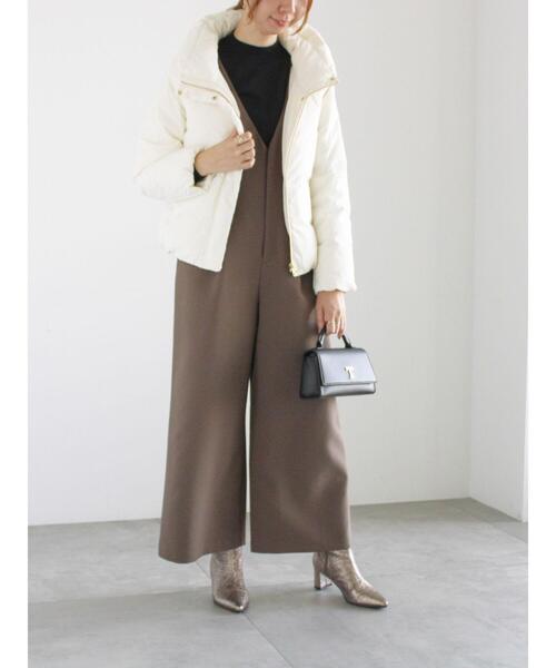 Te chichi（テチチ）の「Vネックオールインワン（サロペット/オーバーオール・レディース・ブラック/モカ・F）」の6枚目の写真