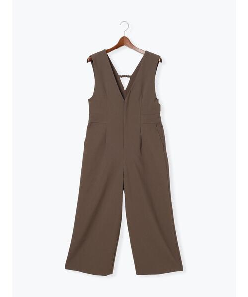 Te chichi（テチチ）の「Vネックオールインワン（サロペット/オーバーオール・レディース・ブラック/モカ・F）」の16枚目の写真