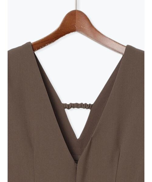 Te chichi（テチチ）の「Vネックオールインワン（サロペット/オーバーオール・レディース・ブラック/モカ・F）」の18枚目の写真