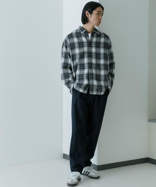 URBAN RESEARCH(アーバンリサーチ)の「オンブレーネルシャツ(シャツ/ブラウス・メンズ・ブラック/ブラウン・MEDIUM/LARGE)」の7枚目の写真