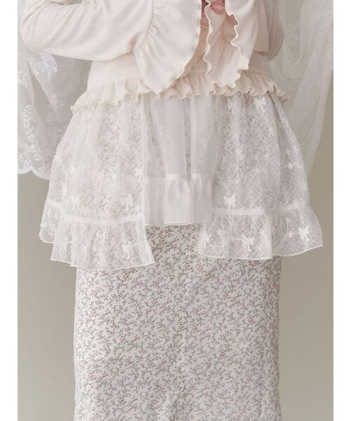 sheer lacy frill apron（スカート）｜merry jenny（メリー