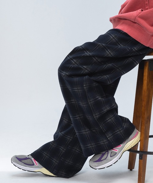 【セール】WOODENDOLL スーパーワイドパンツ チェック柄 PT24AW88（その他パンツ）｜WOODENDOLL（ウッディンドール）