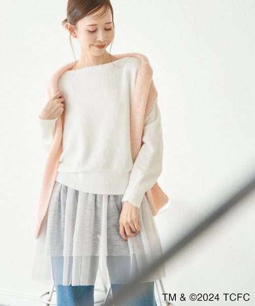 専用❤みかん♥もっちりニット★ひんやり冷感タオル♥シェル…パープル。 フラワー刺繍ケープニット – MISCH MASCH|31 Sons de mode