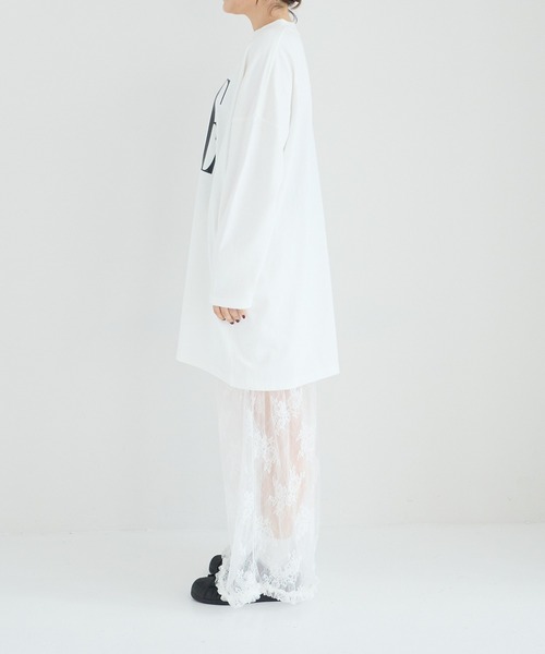 LOWRYS FARM（ローリーズファーム）の「【JUNIOR】アソートロゴプリントワンピースＬＳ　 282627（ワンピース・キッズ・ブラック/グレー/オフホワイト/ピンク・160/170）」の19枚目の写真